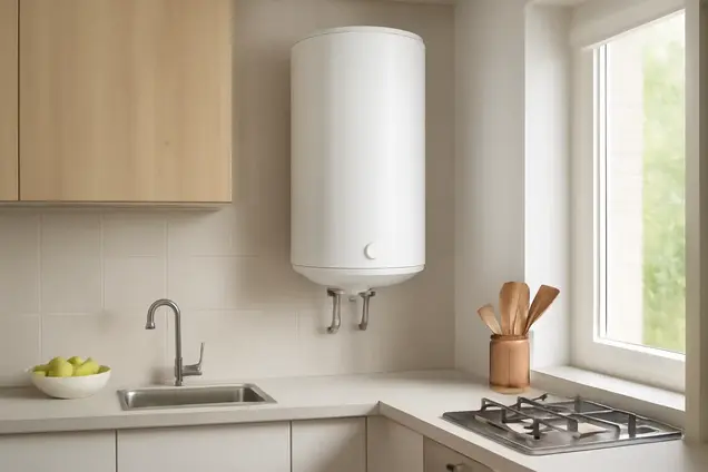 Termo Eléctrico Baxi V 510 100L Serie 5 instalado en cocina